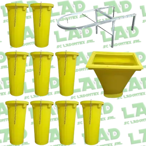 Poza cu Tobogan evacuare moloz polietilena - sistem complet santier