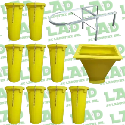 Poza cu Tobogan evacuare moloz polietilena - sistem complet santier