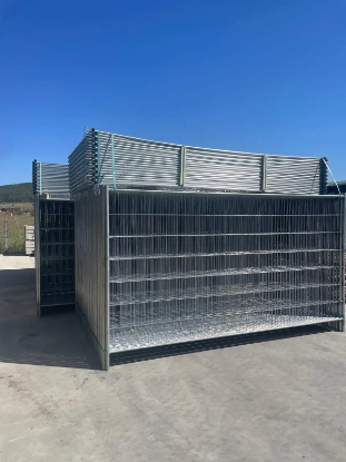 Poza cu Panou gard mobil zincat 3530x2000mm – șantier, evenimente, împrejmuire provizorie
